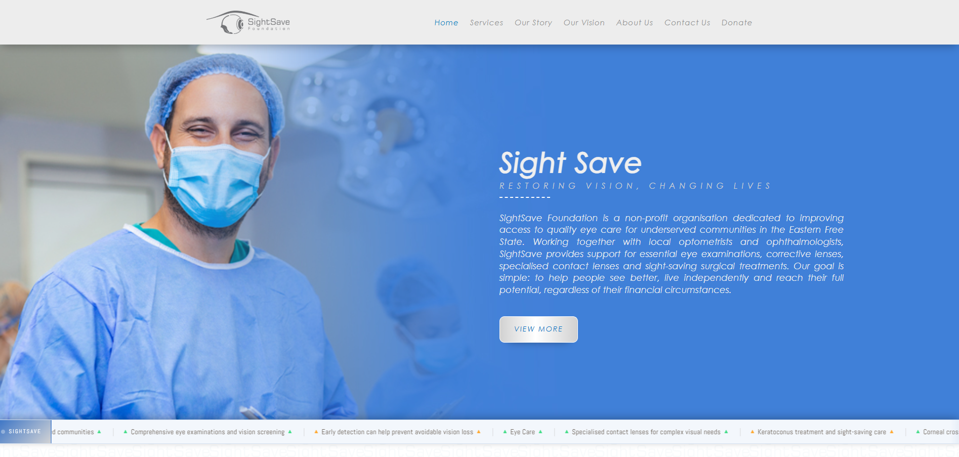 SightSave website